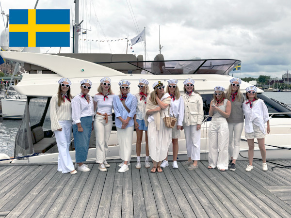 Bachelorette party on board